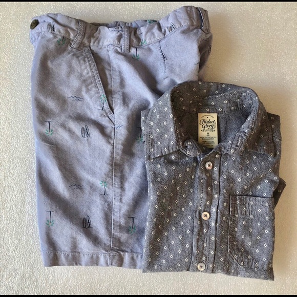 Boys Set Lot Polo And Shorts Size 8 - Picture 5 of 8